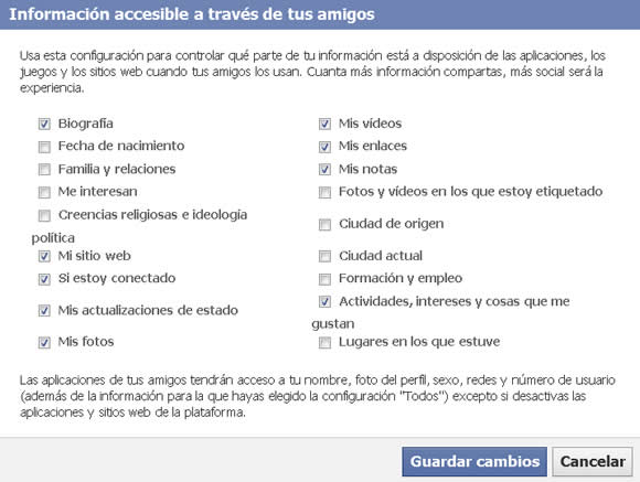 Configurando privacidad Facebook