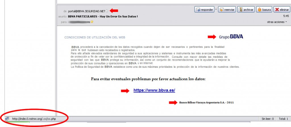 Phishing BBVA