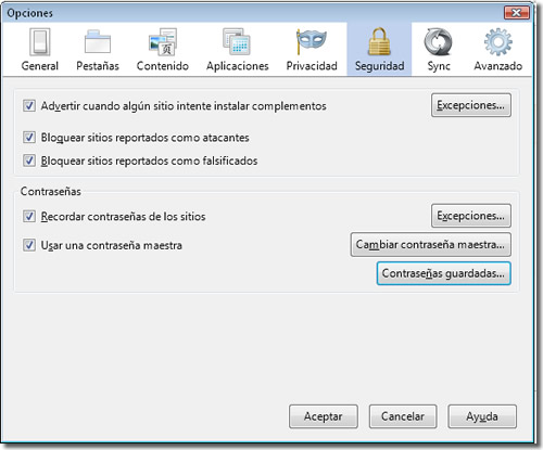 Seguridad de Firefox