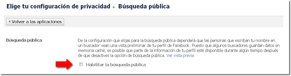 Búsqueda pública Facebook