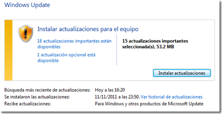 Actualización de Windows