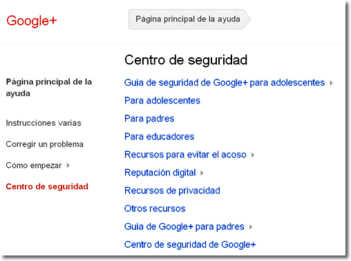 Google plus adapta cuentas a menores