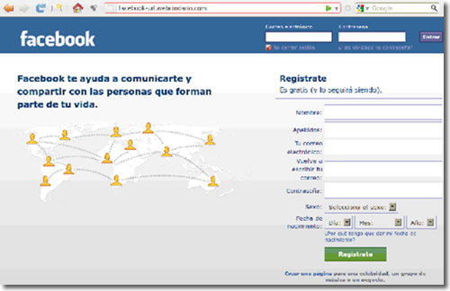 Phishing en Facebook