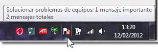 Centro de actividades de Windows 7