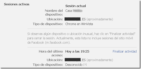 Seguridad avanzada en Facebook