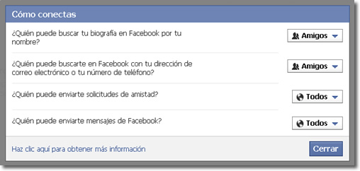 Privacidad en Facebook