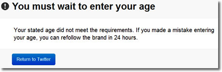 Twitter Age Screening