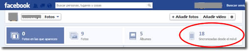 Facebook, smartphones y Photo Sync
