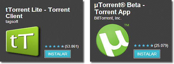 Torrent en dispositivos Android