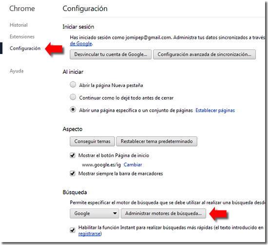 Limpiar Chrome de instalaciones no deseadas