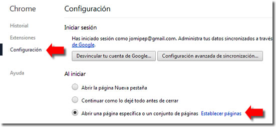 Limpiar Chrome de instalaciones no deseadas