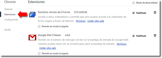 Limpiar Chrome de instalaciones no deseadas