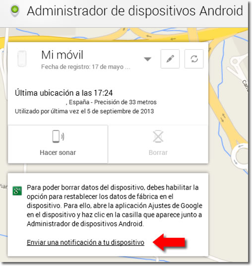 rastrear celular android por cuenta de google