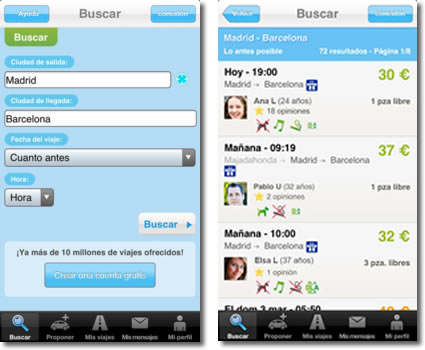 BlaBlaCar, viajes compartidos