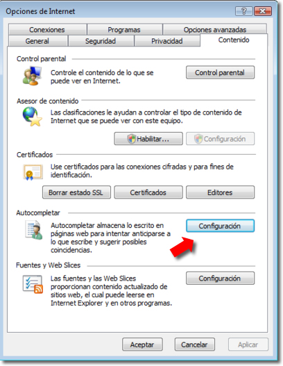 limpiar el historial de formularios en Chrome, Firefox y Explorer