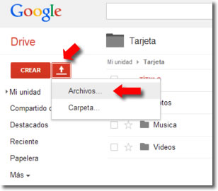 Cómo enviar vídeos por Google Drive