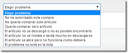 Reclamar por una aplicación en iPhone o iPad