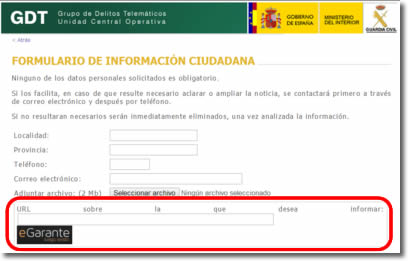 Adjuntar pruebas certificadas de lo que vemos por Internet