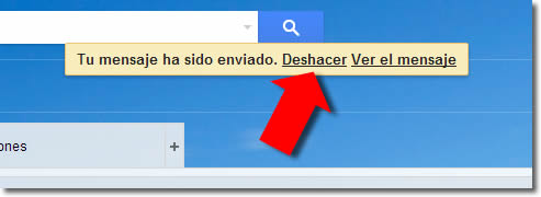 Gmail permite deshacer envíos