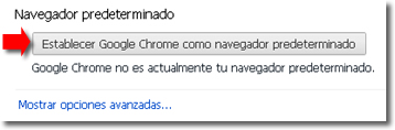 Configurar un navegador como predeterminado
