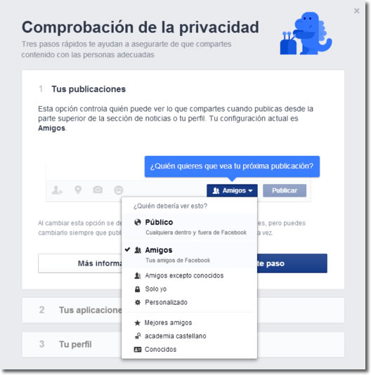 Facebook incorpora una herramienta para comprobar nuestra privacidad