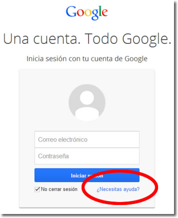 entrar a la cuenta de google