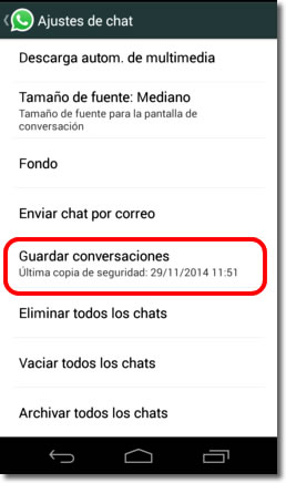Cómo recuperar conversaciones borradas en WhatsApp