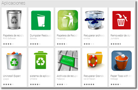 Instala en tu Android una papelera de reciclaje