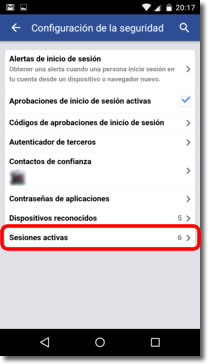 Facebook y la aprobación de inicio de sesión