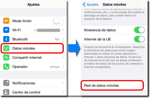 Compartir internet en iPhone iPad