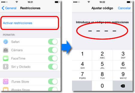 El control parental en el iPhone