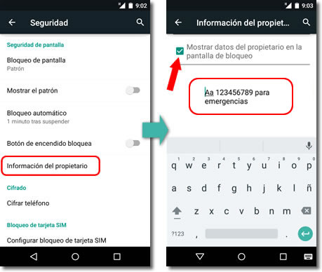 Cómo añadir un contacto Aa “Avisar a” en la pantalla de bloqueo del teléfono 