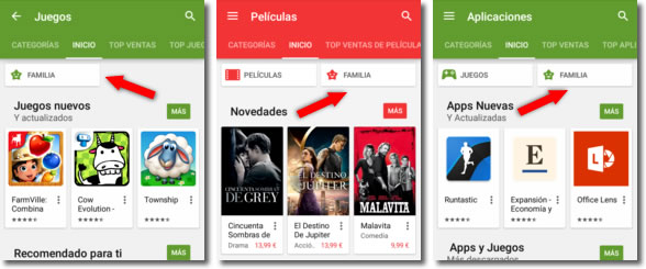 Google Play Familia