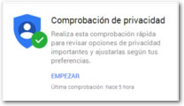 Toda la seguridad y privacidad de Google en un solo sitio