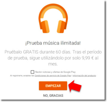 Toda tu música disponible en Google Play Music