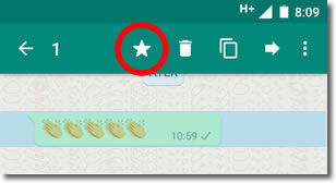 ¿Para qué sirve la estrella del Whatsapp?