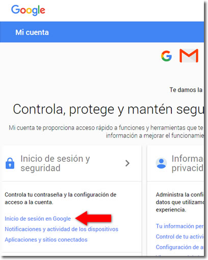 Cómo cambiar tu contraseña de acceso a Gmail