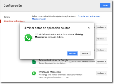 Cómo borrar completamente una conversación del Whatsapp