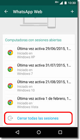 Desconecta Whatsapp Web si no quieres que lean tus conversaciones