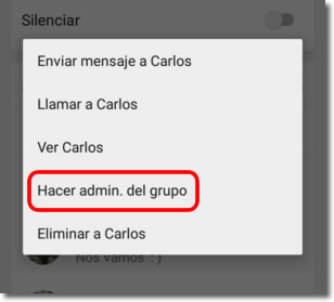 Qué ocurre si salgo de un grupo de Whatsapp del que soy administrador