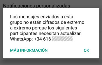 ¿Qué significa que el código de seguridad cambió en Whatsapp?