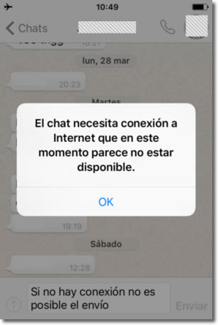 Whatsapp envía tu mensaje aunque lo borres antes de salir