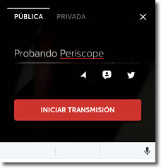 Periscope menores en el colegio