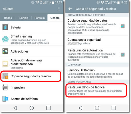 Cuándo y cómo restaurar a fábrica un dispositivo móvil Android o iPhone