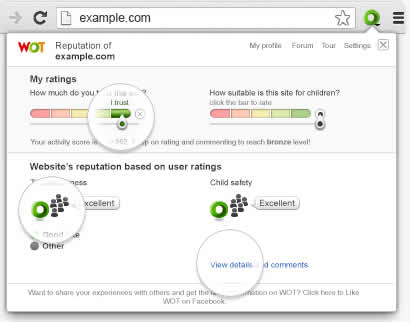 WOT, una herramienta para conocer la confianza de las páginas Web