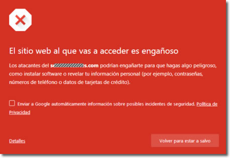 Denuncia el phishing