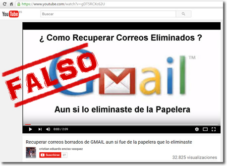 Vídeo fraude: ¿Cómo recuperar correos de Gmail incluso borrados de la papelera?