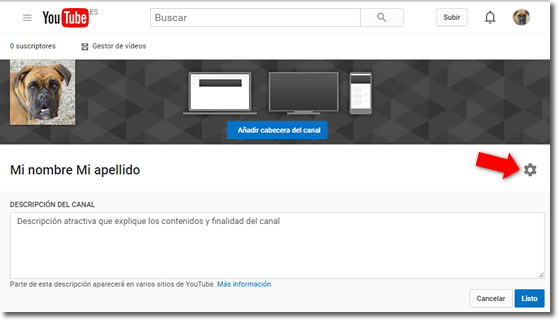 Cómo crear un canal o canales en YouTube