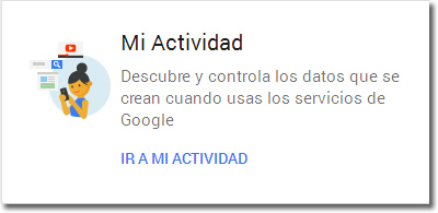 Mi actividad en Google