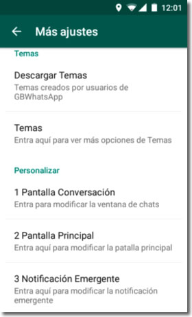 Con GB Whatsapp nos ocultan en línea, escribiendo y mucho más